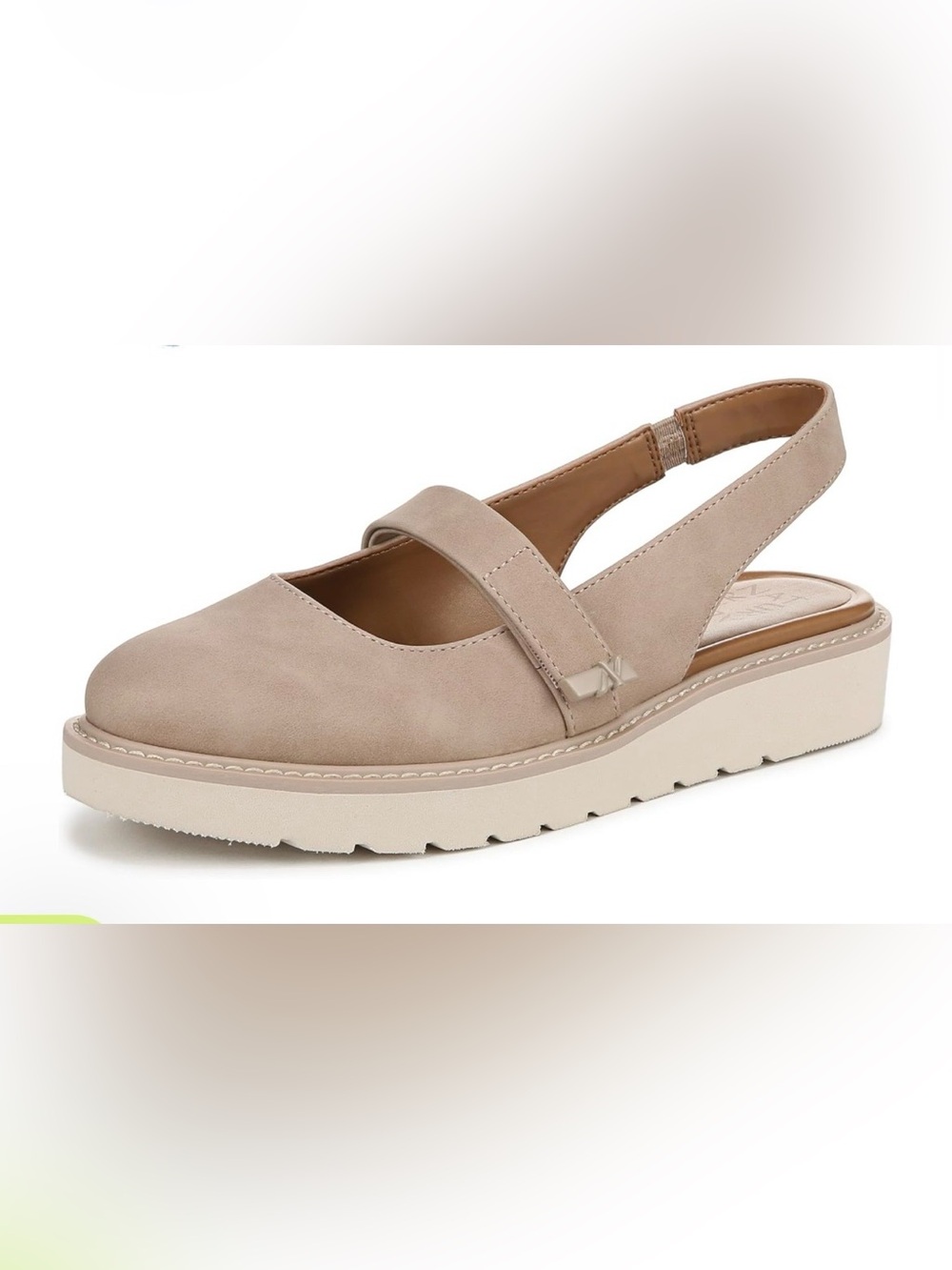 Naturalizer Edison Women’s Beige Mary Jane Platform Shoes sz 10W nwb
